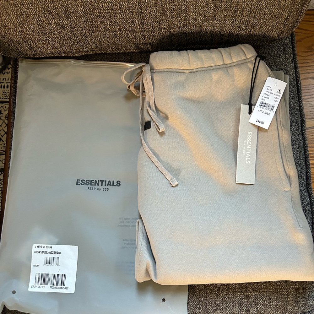 Fear of God Essentials Tan Sweatpants